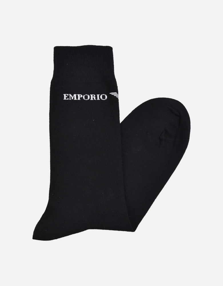 Mens Logo Socks 3 Pack (Black)
