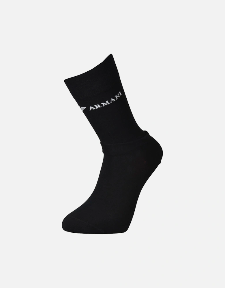 Mens Logo Socks 3 Pack (Black)