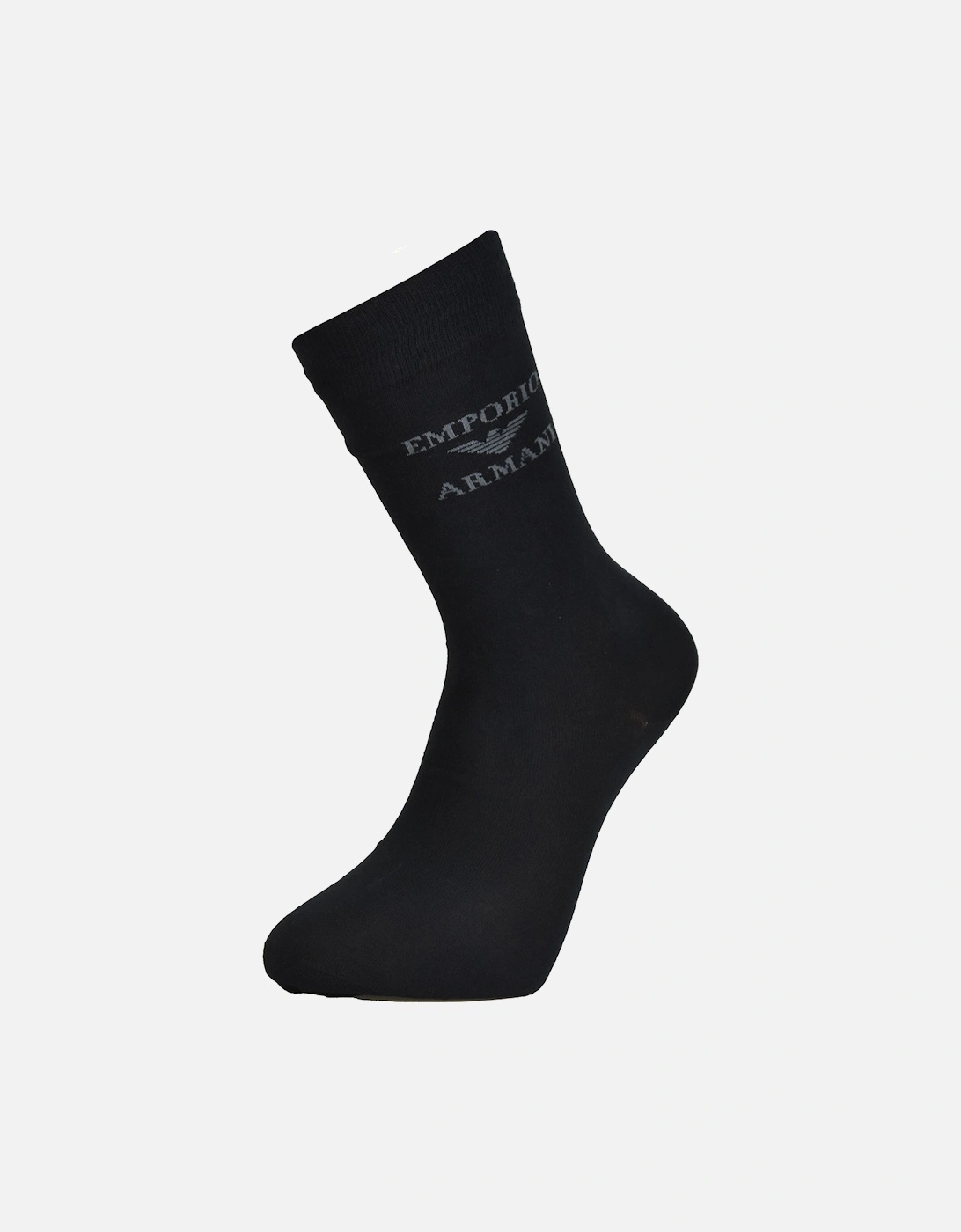 Mens Logo Socks 3 Pack (Black/Grey), 5 of 4