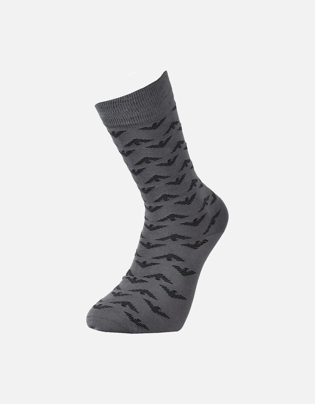 Mens Logo Socks 3 Pack (Black/Grey)