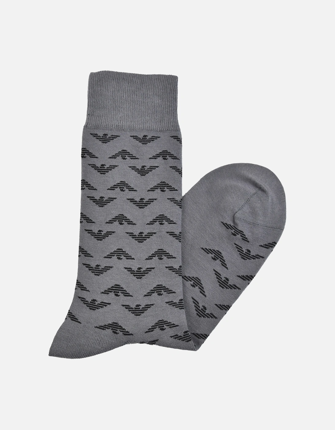 Mens Logo Socks 3 Pack (Black/Grey)