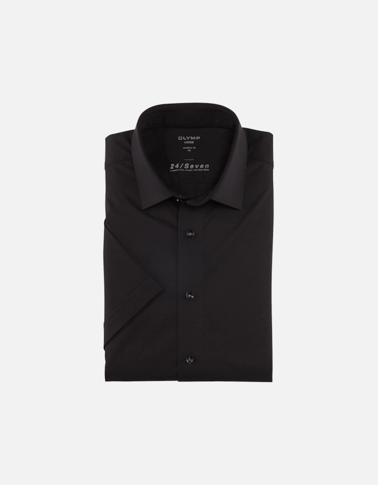 Mens Modern Fit Jersey S/S Shirt (Black)