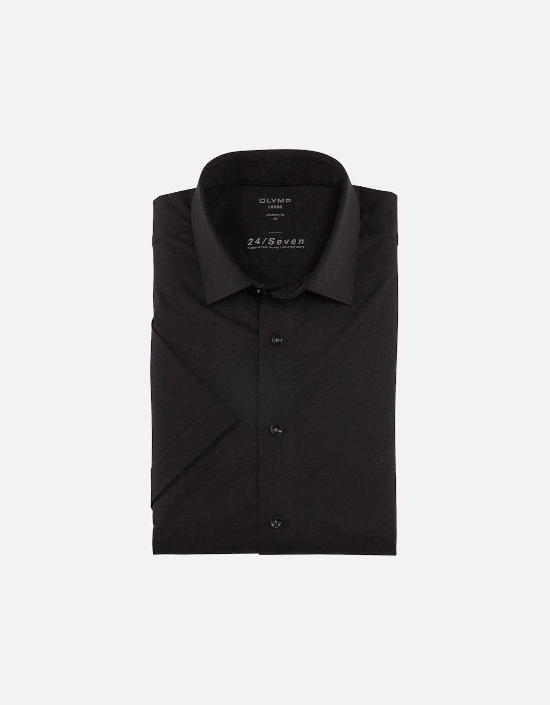 Mens Modern Fit Jersey S/S Shirt (Black), 5 of 4