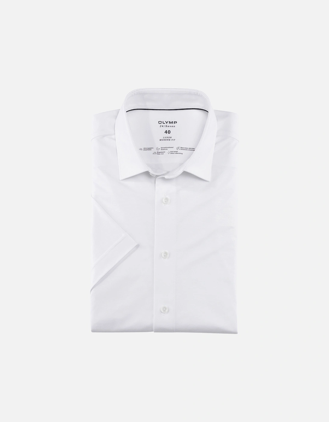 Mens Modern Fit Jersey S/S Shirt (White), 5 of 4