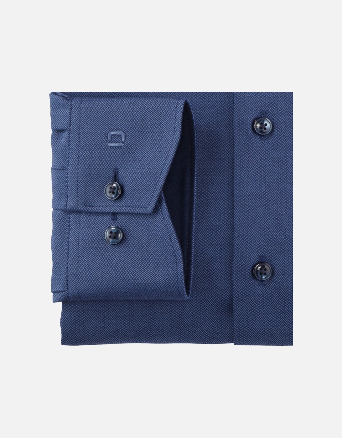 Mens Herringbone Pattern Shirt (Blue)