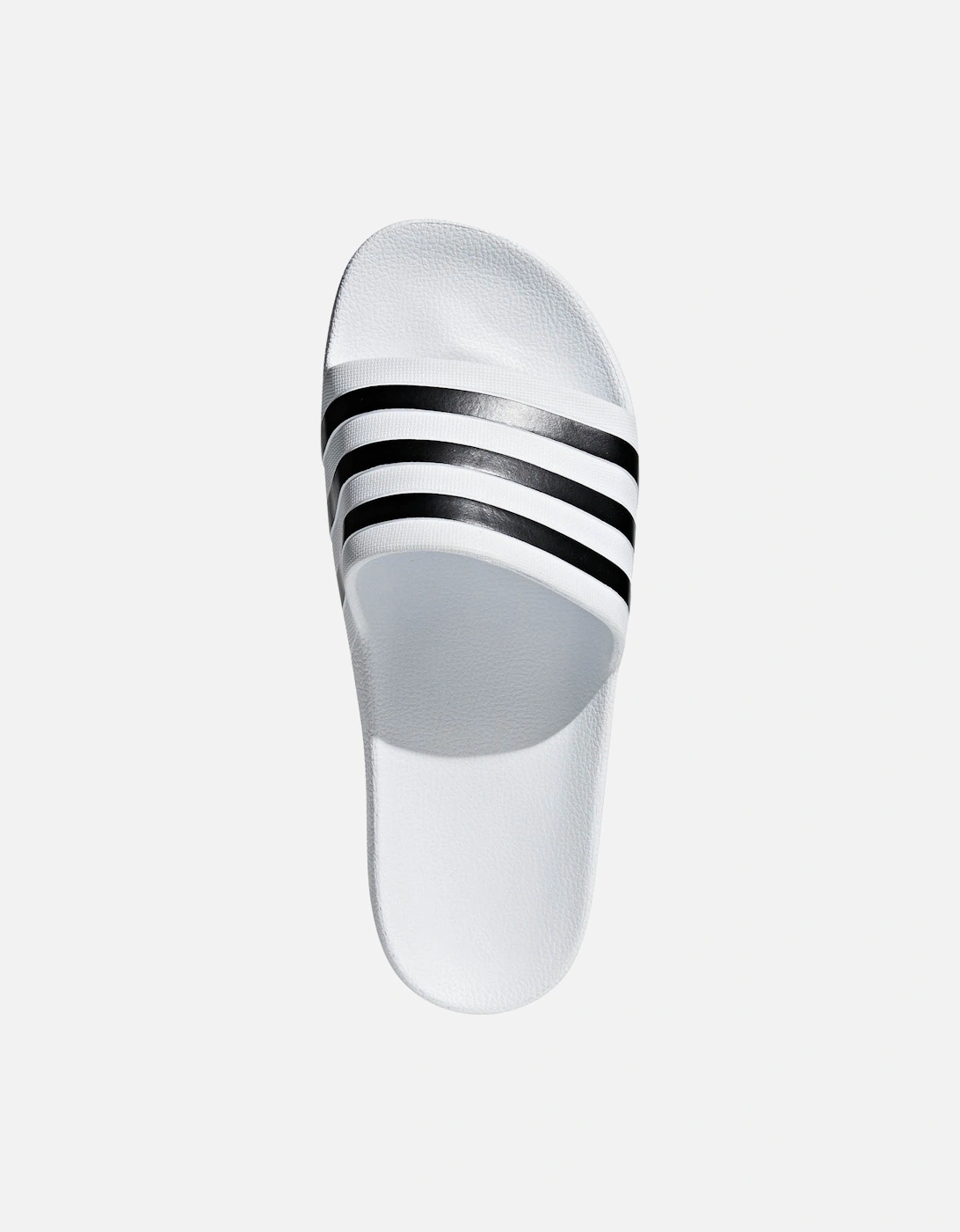 Unisex Adults Adilette Aqua Slides (White/Black)