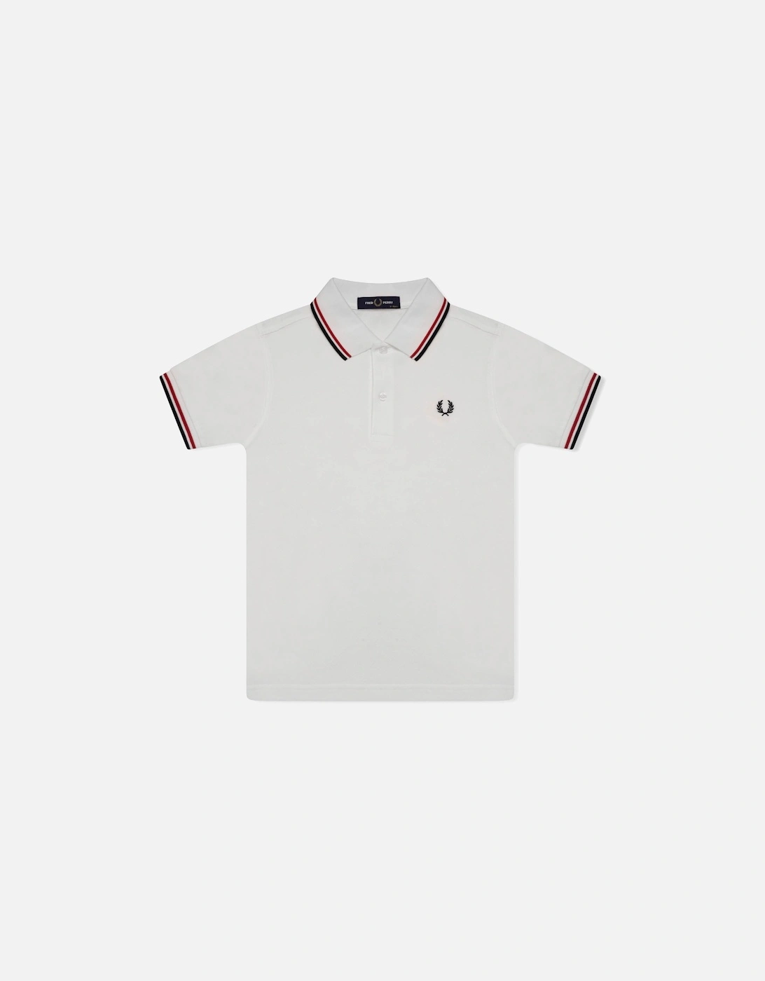 Juniors Twin Tipped Polo Shirt (White), 3 of 2
