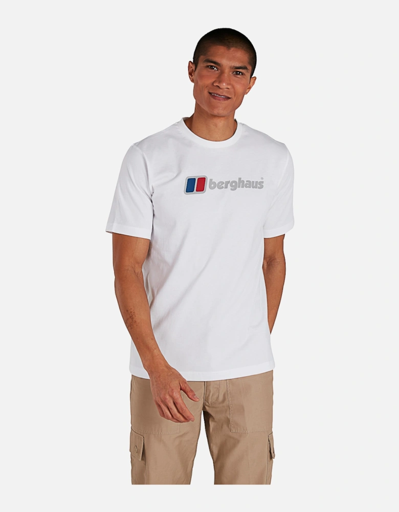 Mens Organic Big Logo T-Shirt (White)