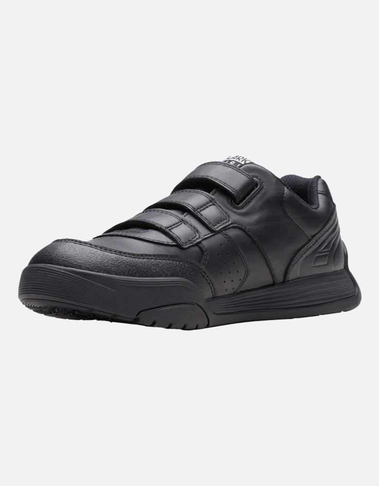 Youths Cica Star School Shoes (Black)