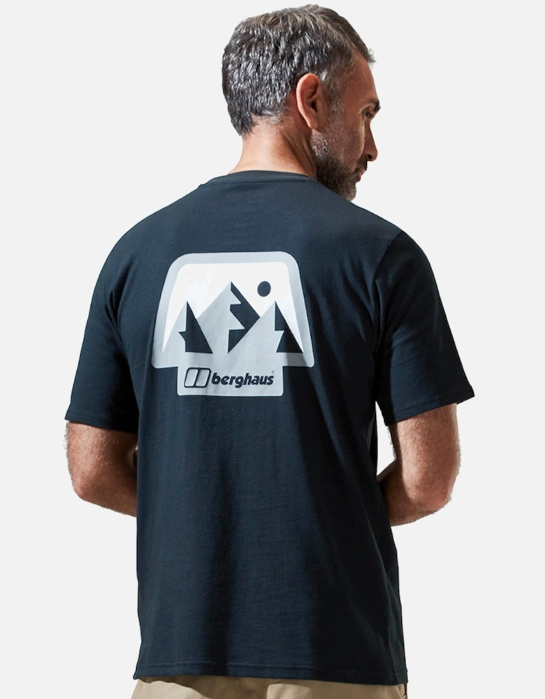 Mens French Pyrenees T-Shirt (Black)