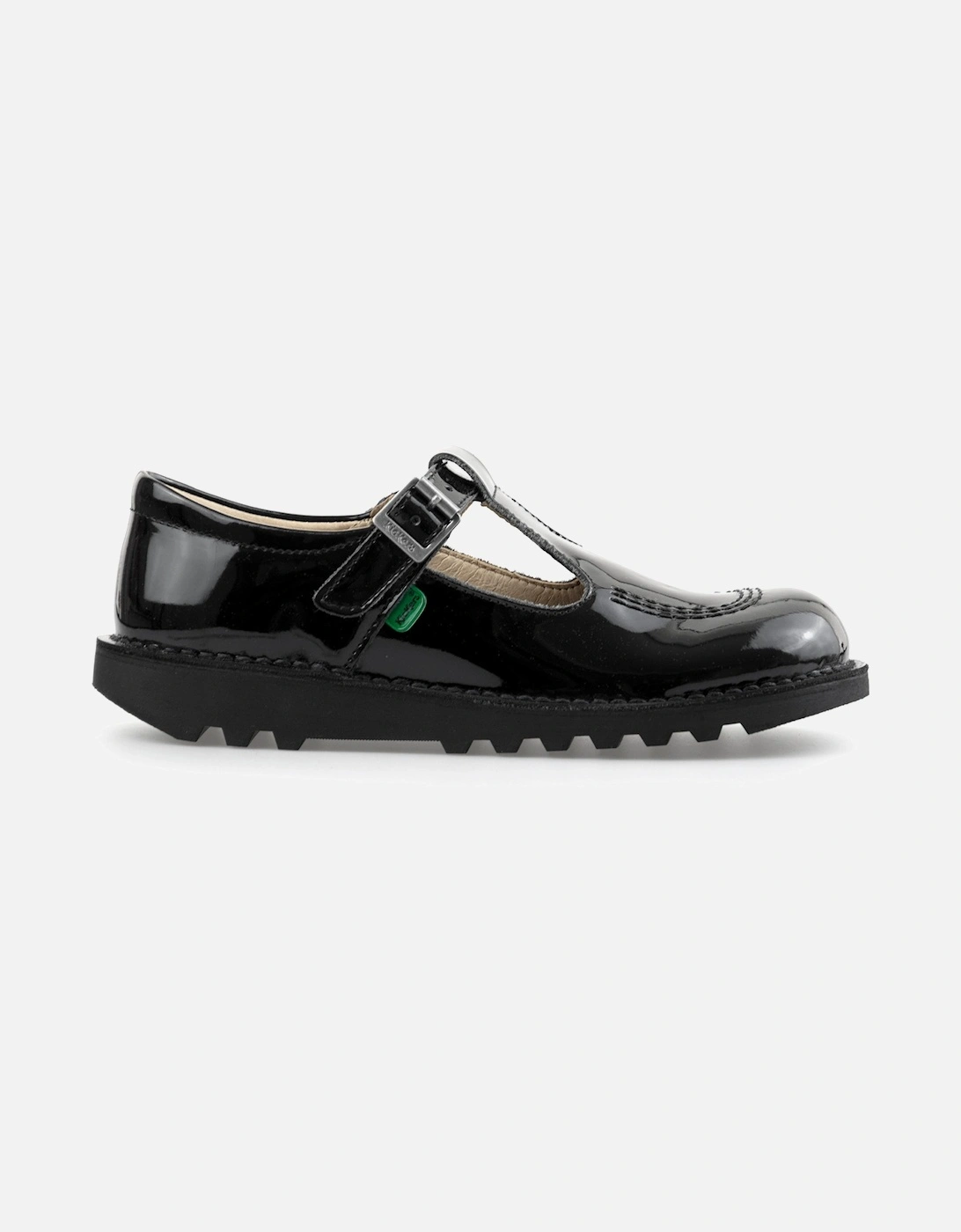 Juniors Kick T-Bar Patent Shoes (Black), 8 of 7