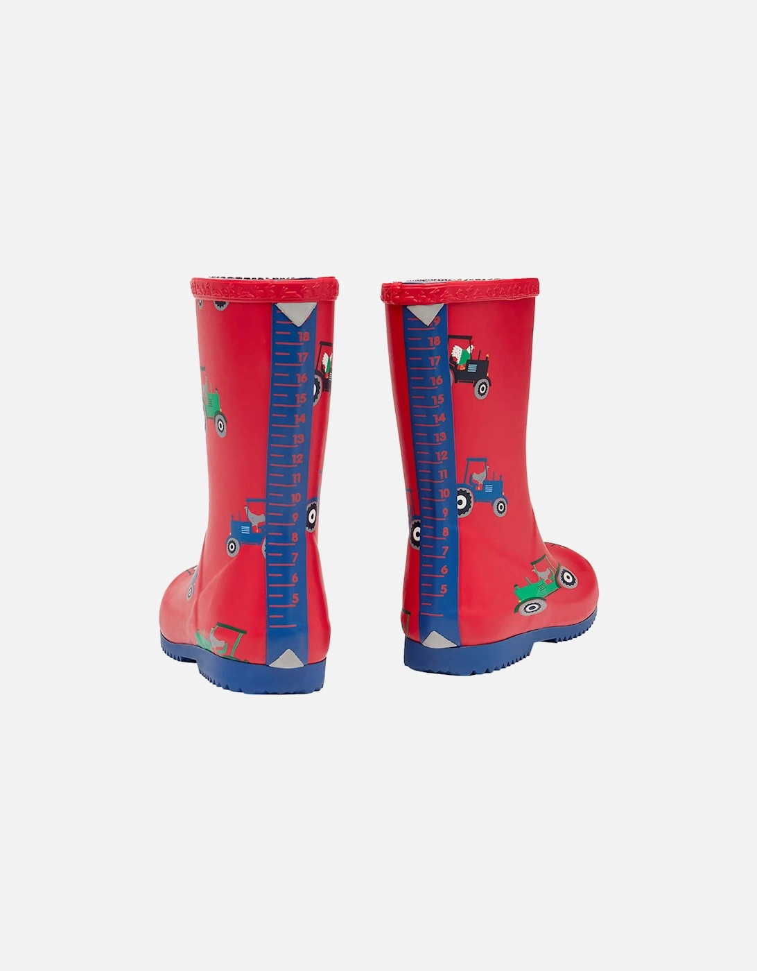 Juniors Tractor Wellingtons (Red)