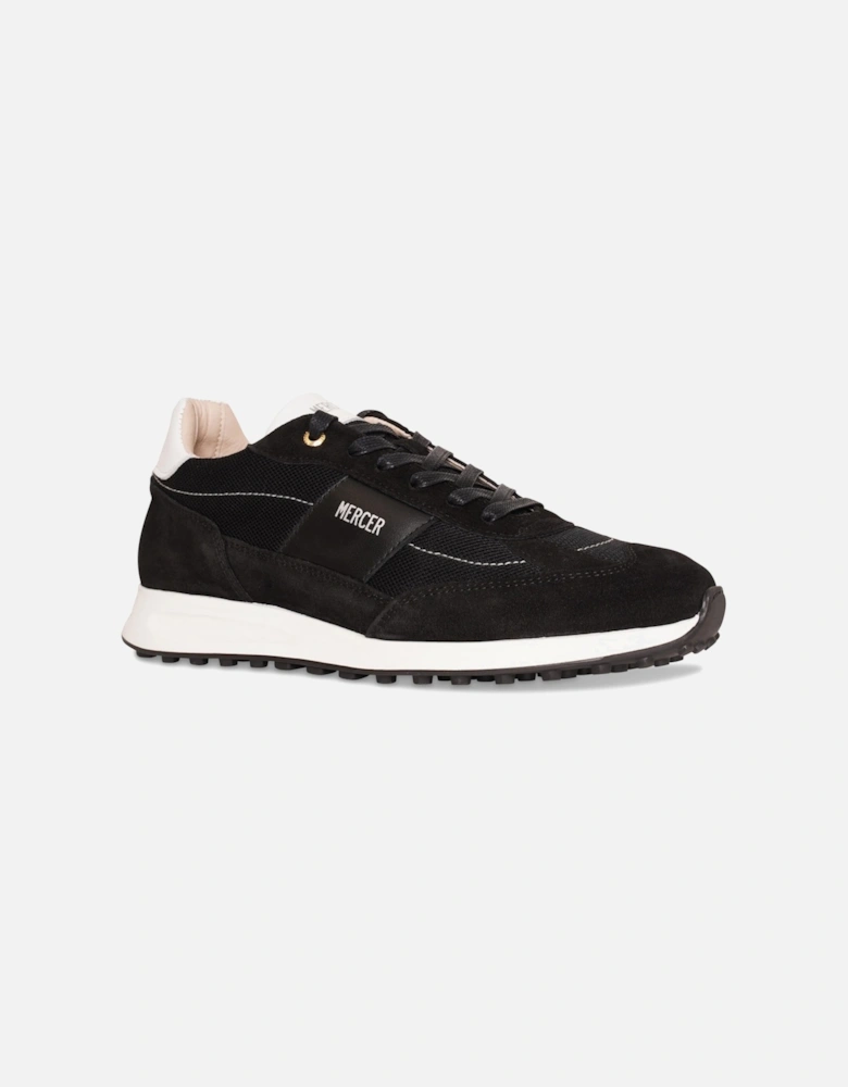 Mens The Lebow Suede Trainer (Black)