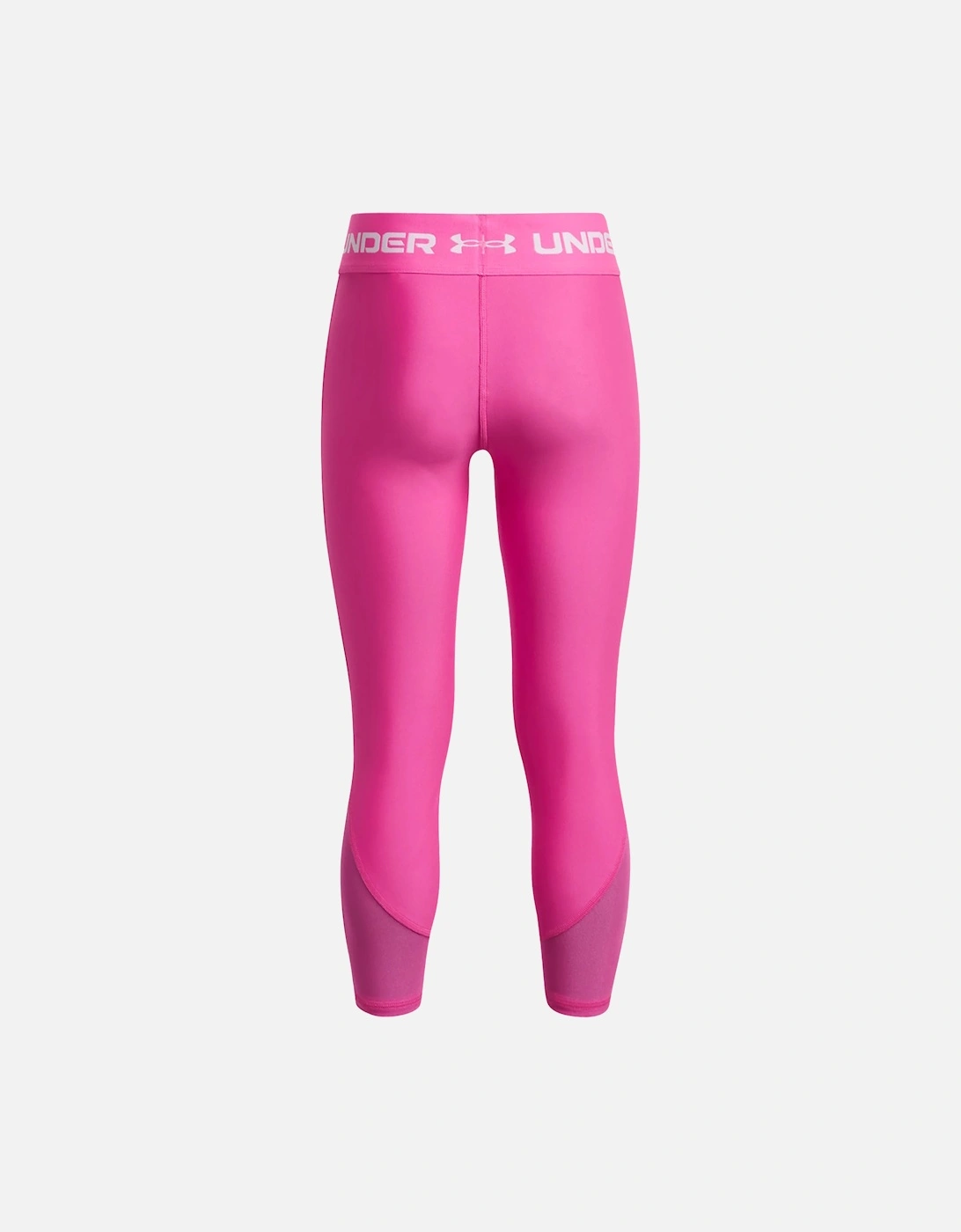 Youths HeatGear Ankle Crop Leggings (Pink)