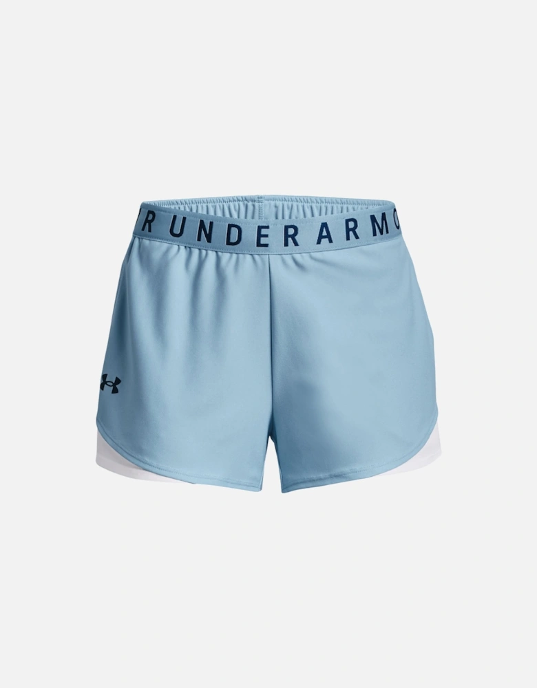Womens Play Up Shorts 3.0 (Blue)