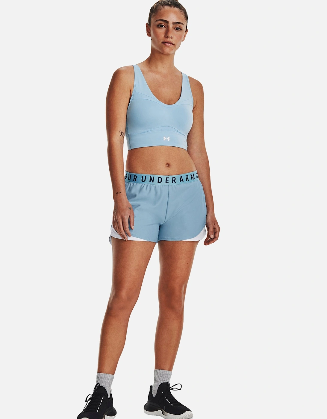 Womens Play Up Shorts 3.0 (Blue)