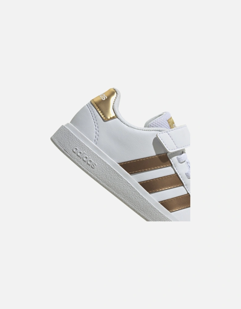 Junior Grand Court 2.0 EL Trainers (White/Gold)