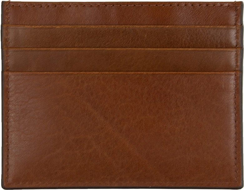 Rifle Embossed Leather Cardholder (Tan)