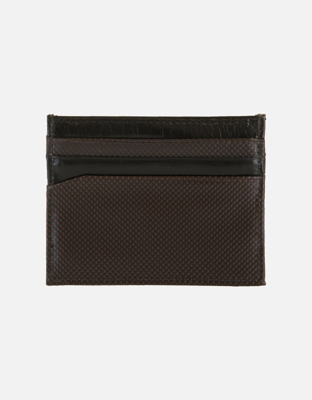 Mens Percar Leather Card Holder (Black), 4 of 3