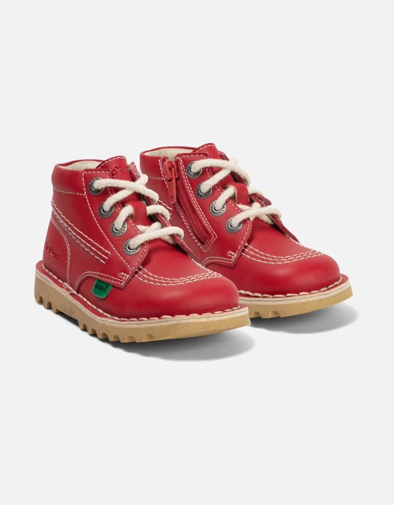 Juniors Hi Vegan Boots (Red)