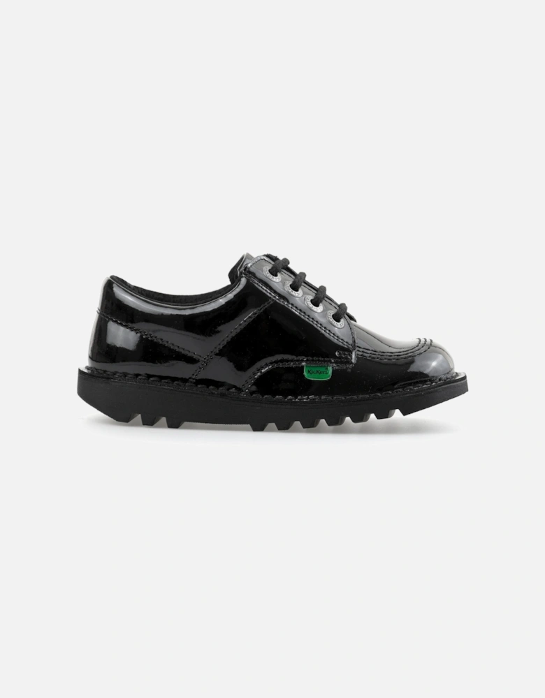 Youths Kick Lo Classic Patent Shoes (Black)