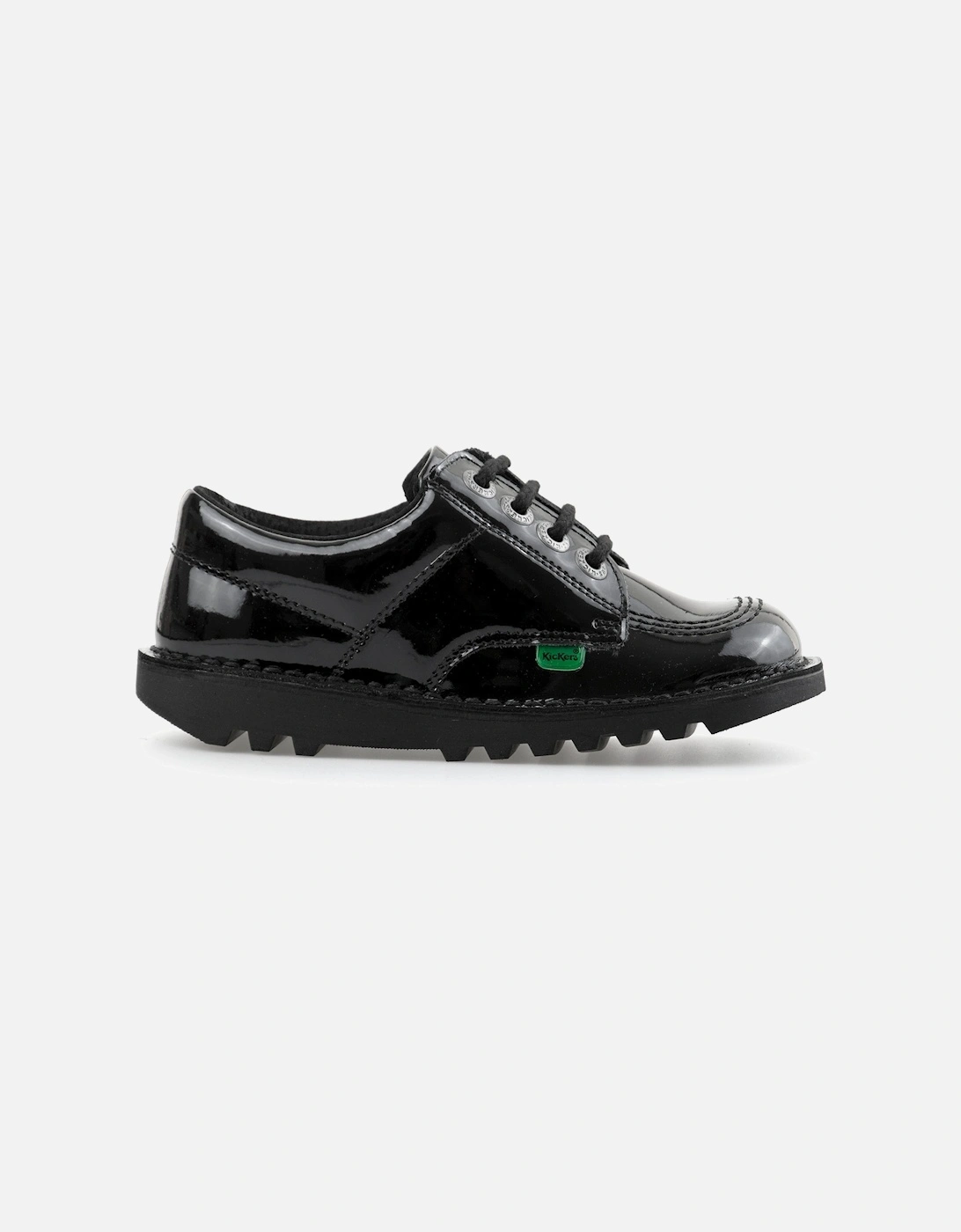 Juniors Kick Lo Classic Patent Shoes (Black), 8 of 7