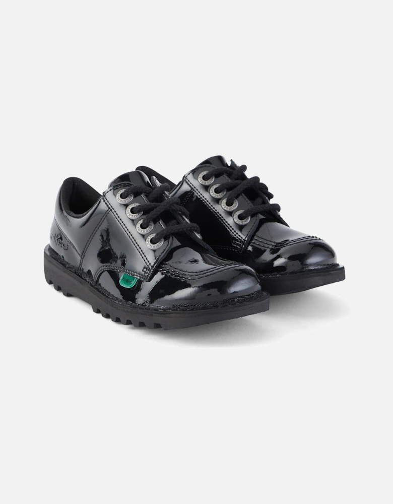 Youths Kick Lo Classic Patent Shoes (Black)