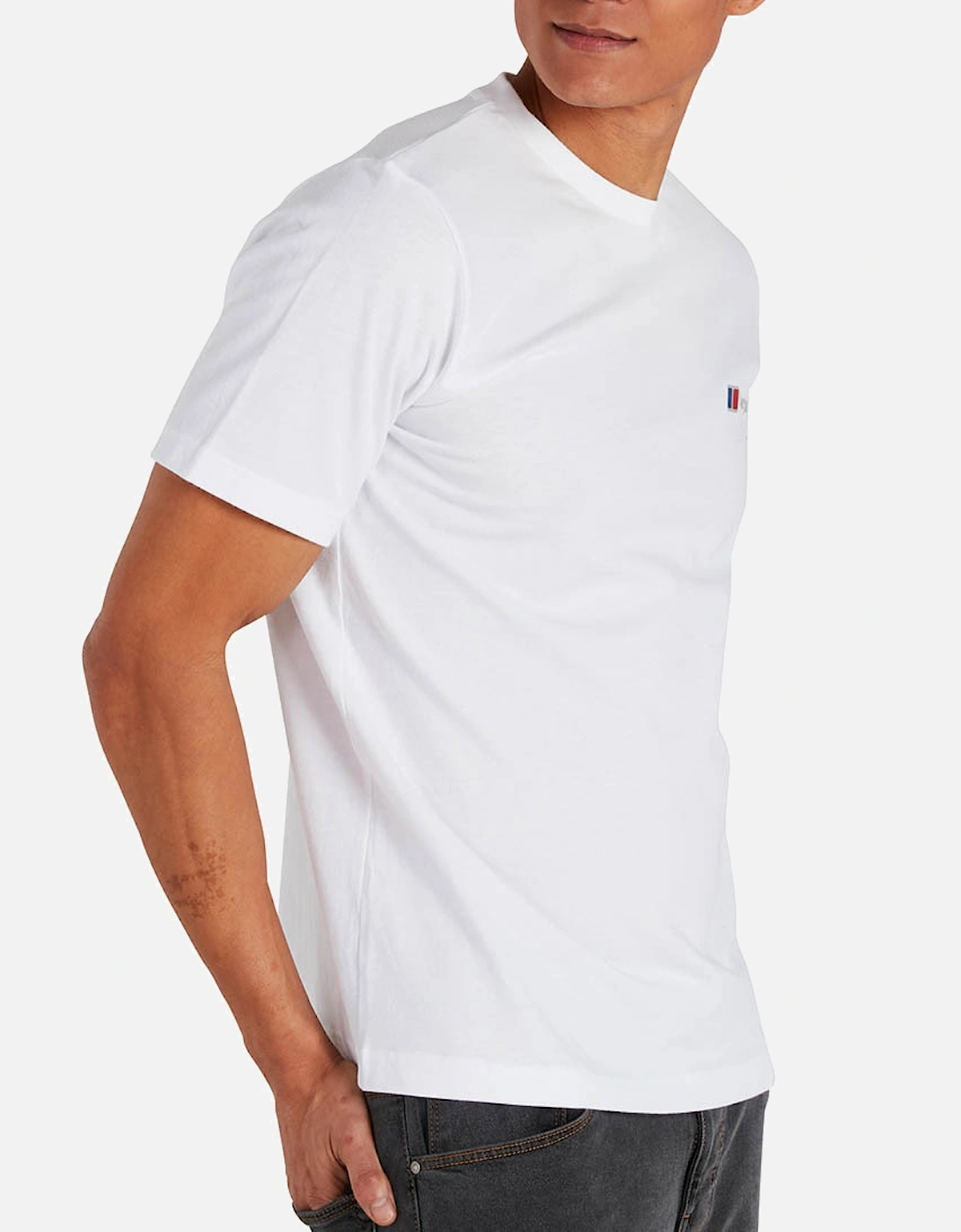 Mens Organic Classic Logo T-Shirt (White)