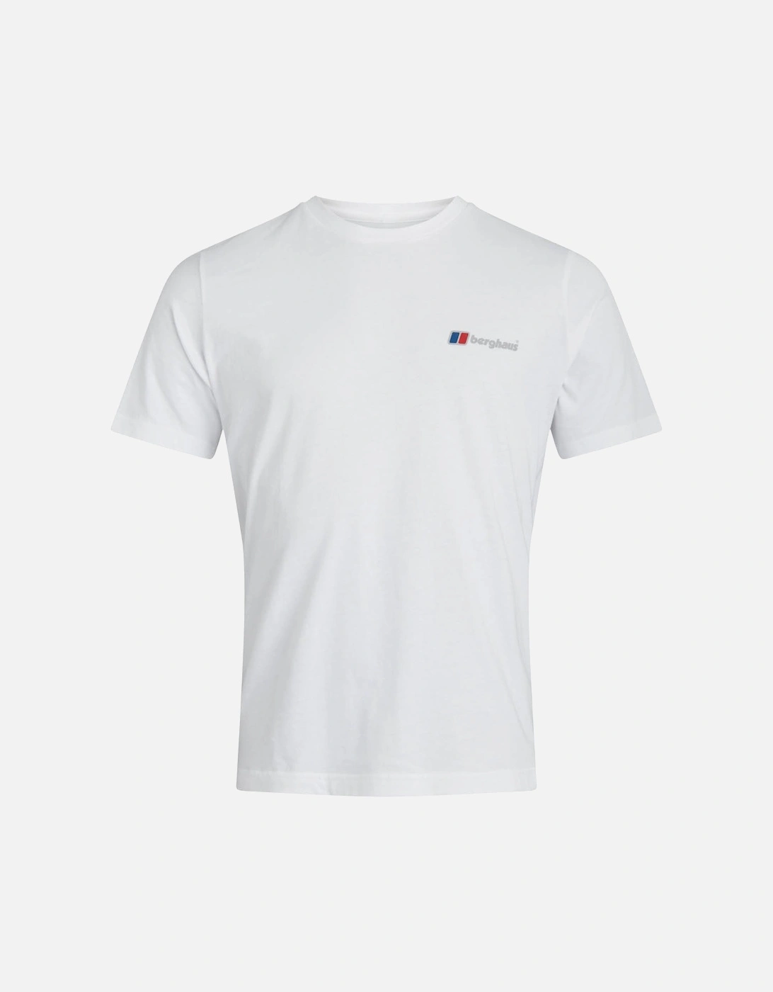 Mens Organic Classic Logo T-Shirt (White), 6 of 5