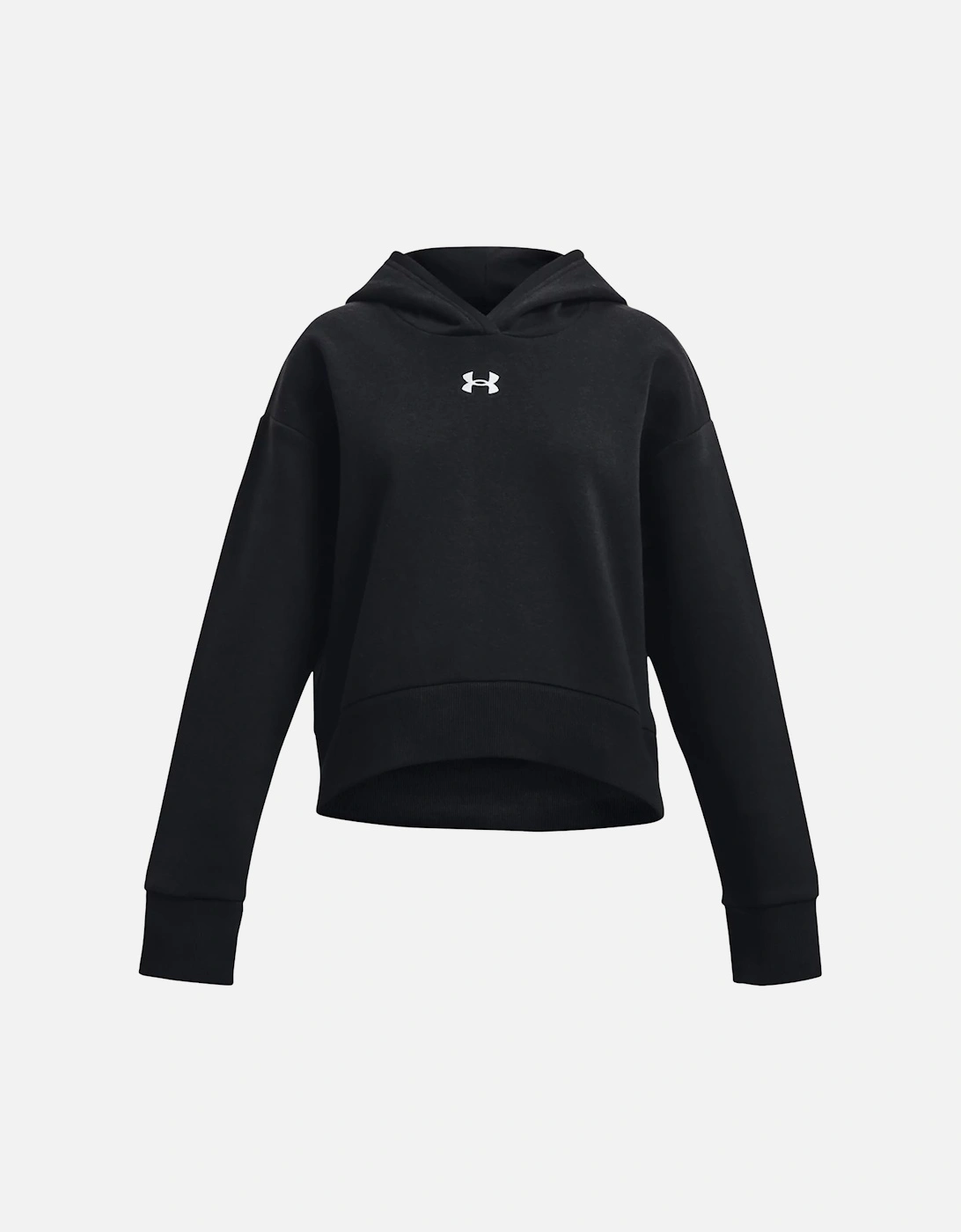 Youths Girls Rival Crop Hoodie (Black), 3 of 2