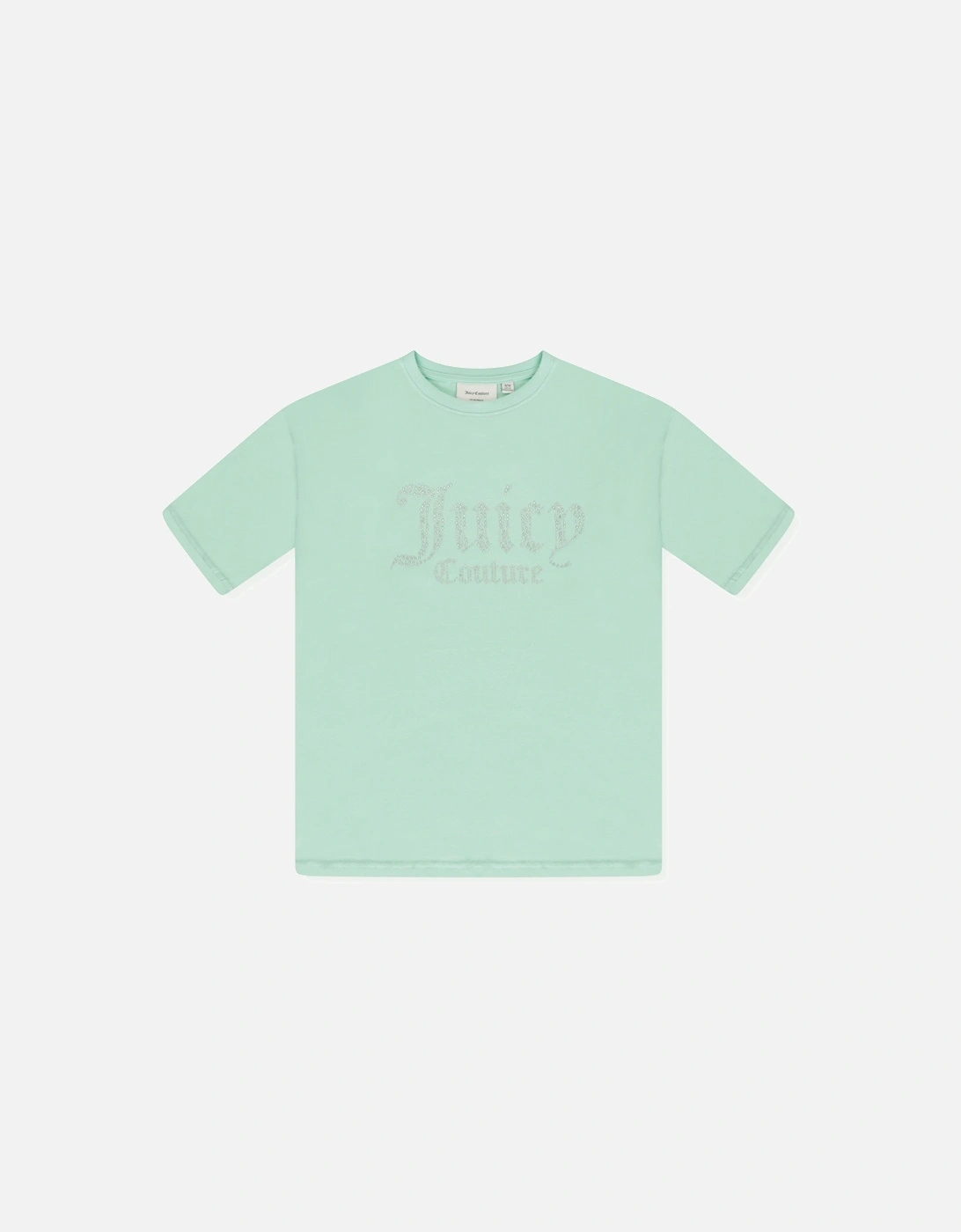 Youths Diamante T-Shirt (Mint), 3 of 2