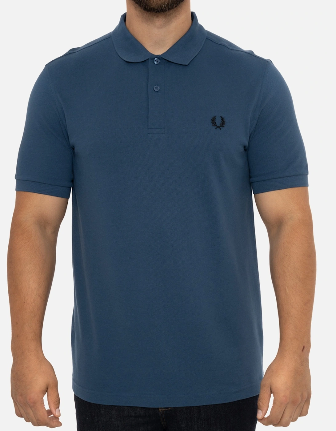 Mens Plain Polo Shirt (Blue), 8 of 7
