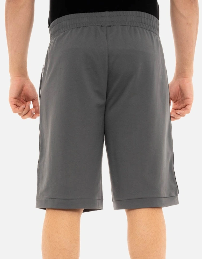 Armani Mens Taped Leg Jersey Shorts (Grey)