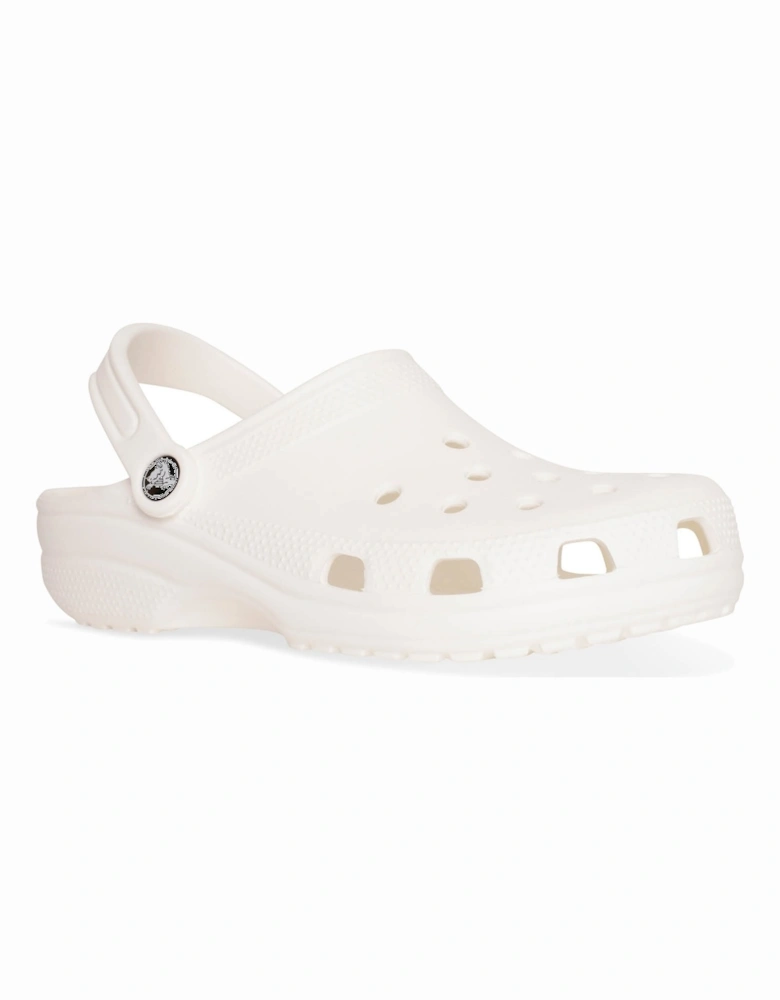 Womens Classic Clog Sandals (White)