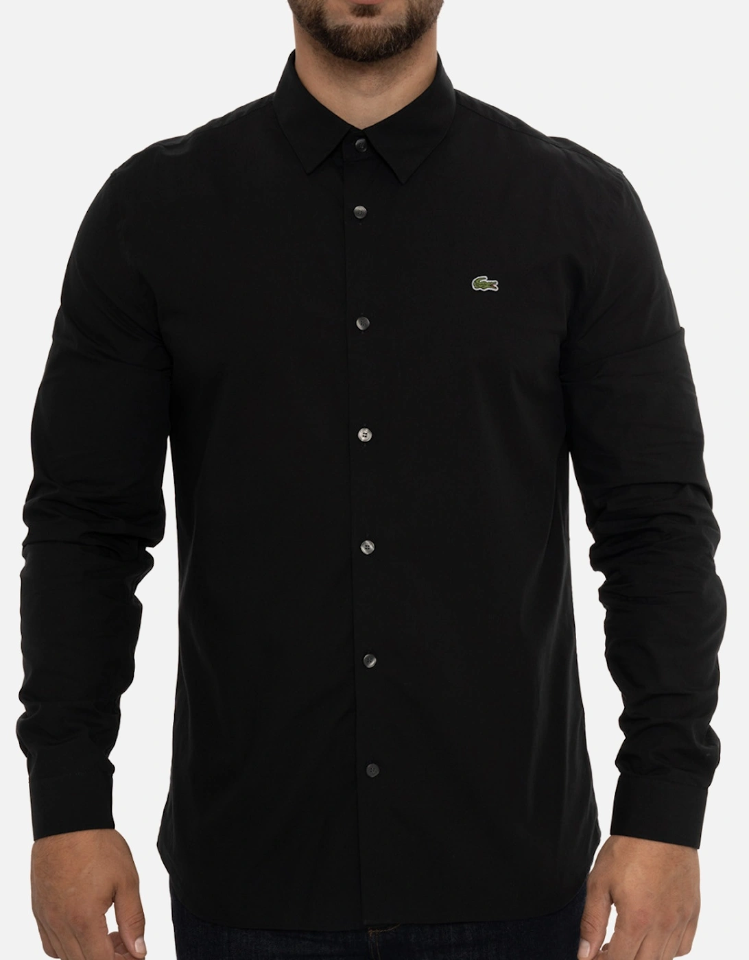 Mens Slim Fit Shirt (Black), 8 of 7
