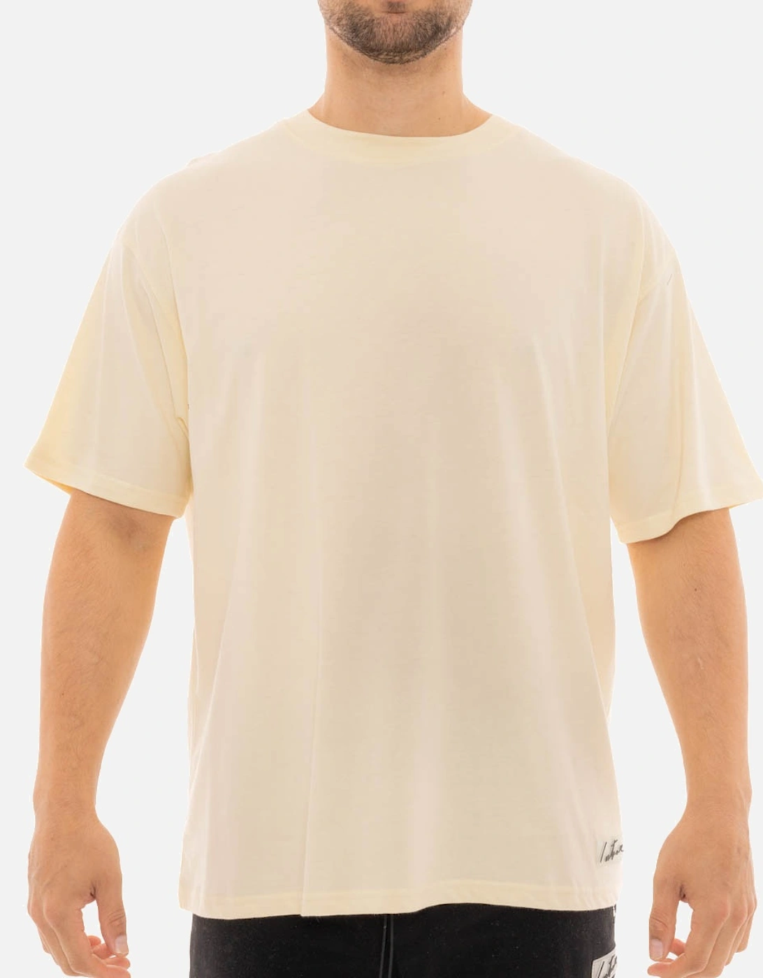 Mens Essential Relaxed T-Shirt (Lemon), 4 of 3