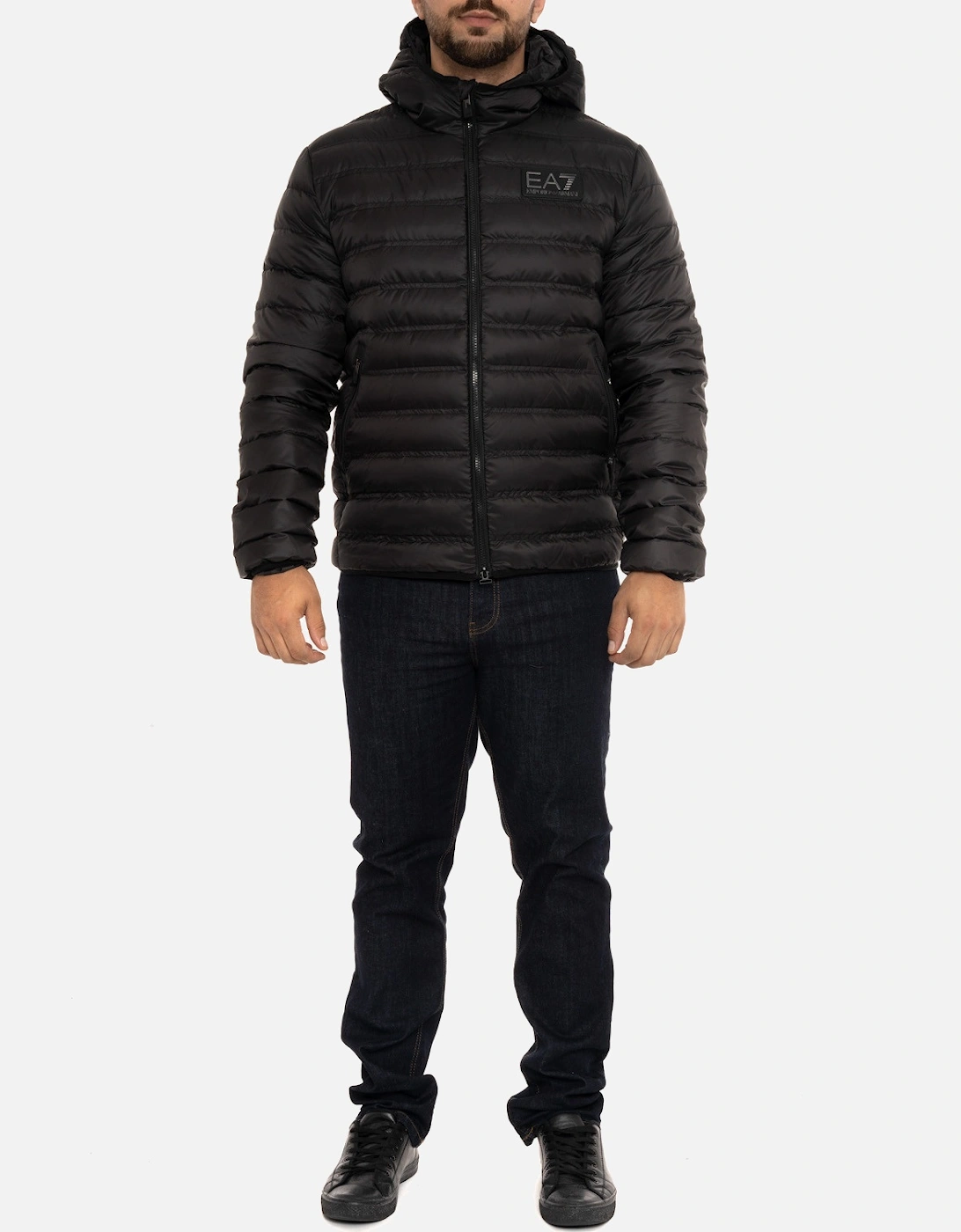 Mens Padded Down Jacket (Black)