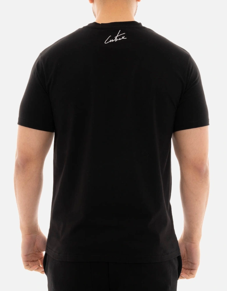 Mens Palm Graphic Slim T-Shirt (Black)