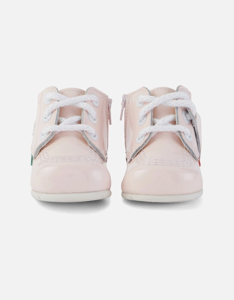 Baby Kick Hi Patent Boot (Pink)