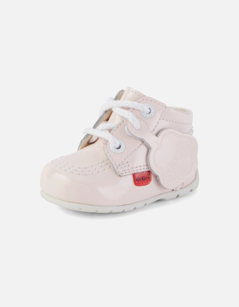 Baby Kick Hi Patent Boot (Pink)