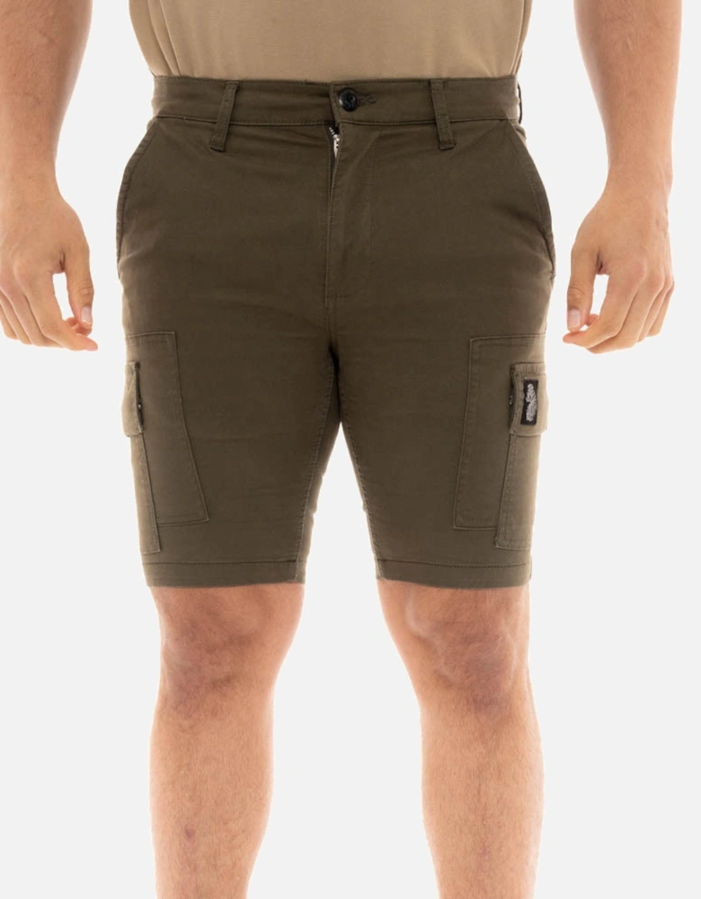 LUKE Mens Hawkeye Pierce Pocket Cargo Shorts (Green)