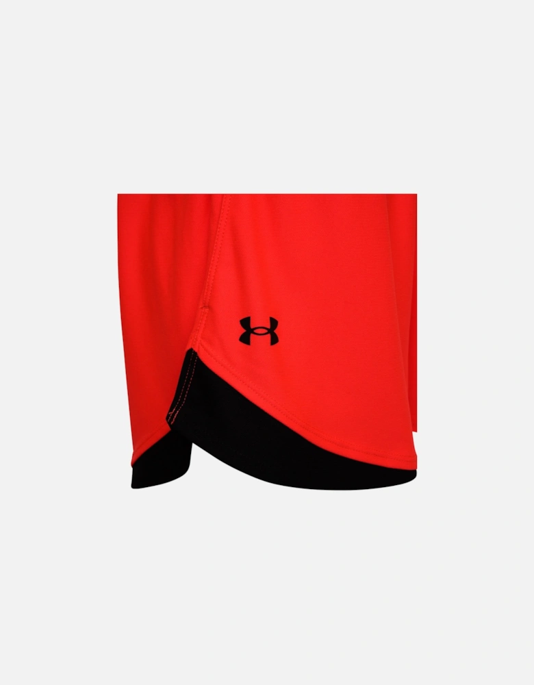 Womens Play Up Shorts 3.0 (Red)