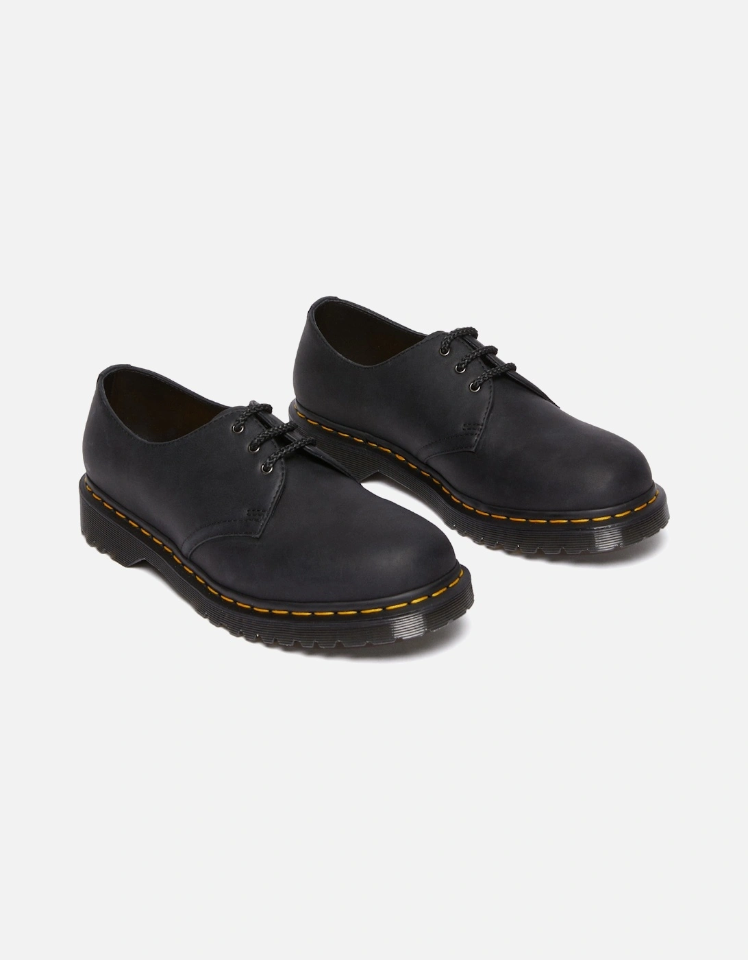 Mens 1461 Wax Leather Shoe (Black)