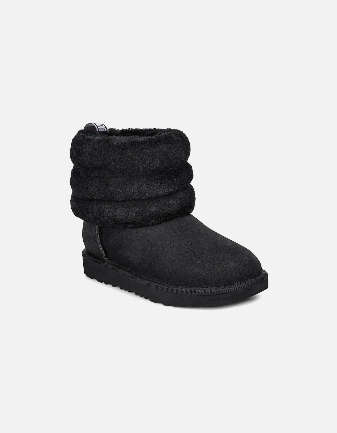 Juniors Fluff Mini Quilted Boots (Black), 7 of 6