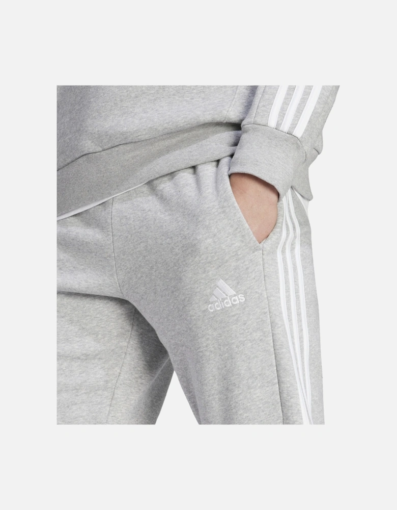 Mens 3-Stripe Fleece Joggers (Grey)