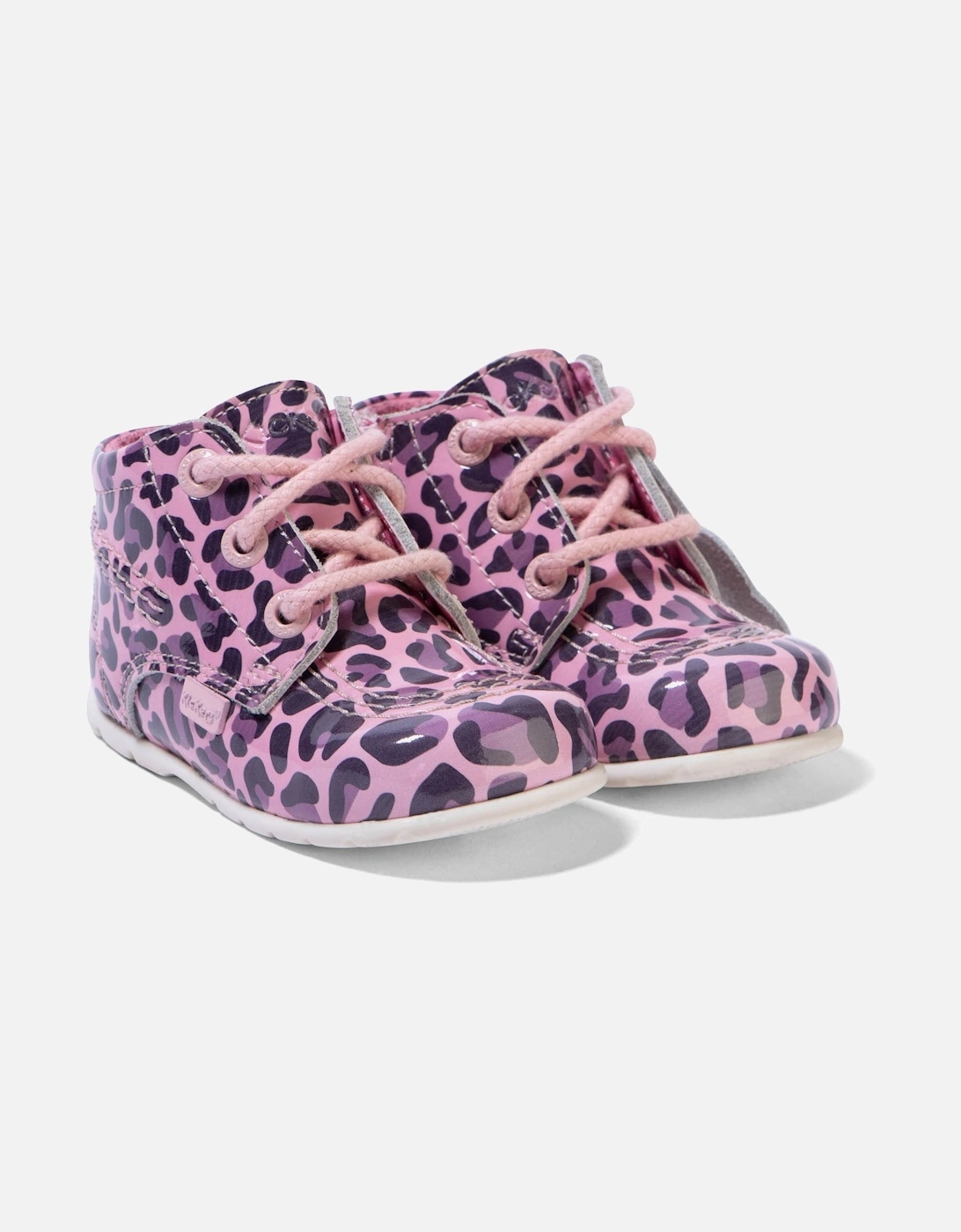 Baby Kick Hi Leopard Boots (Pink), 6 of 5