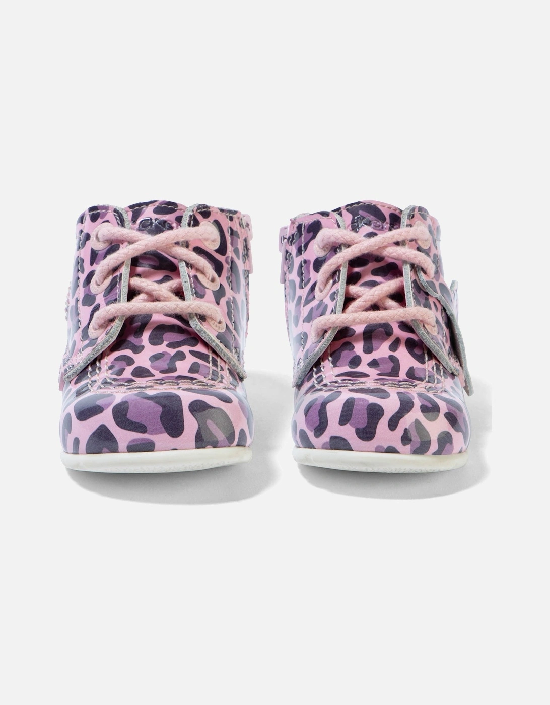 Baby Kick Hi Leopard Boots (Pink)