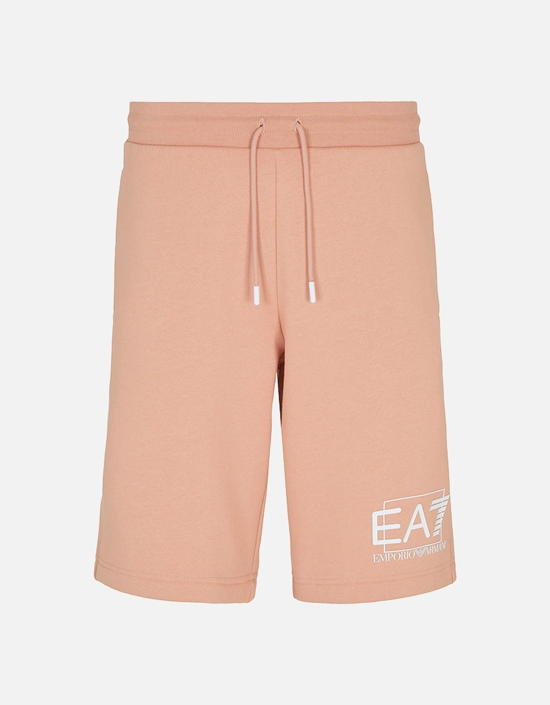 Mens Big Logo Jersey Shorts (Peach), 4 of 3