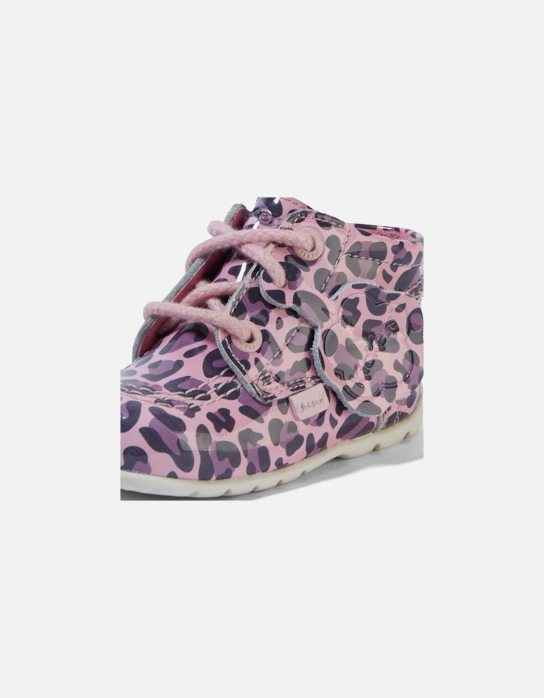 Baby Kick Hi Leopard Boots (Pink)