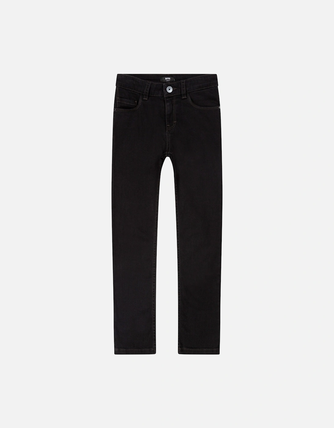 Juniors Slim Fit Denim Jeans (Black), 4 of 3